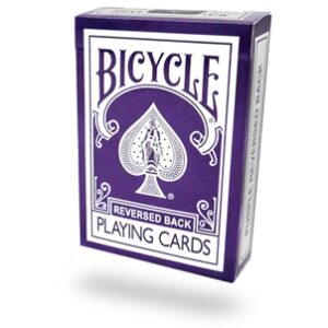 Purple Reversed Back Bicycle Deck
