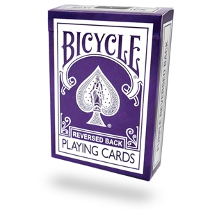 Purple Reversed Back Bicycle Deck