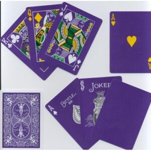 Purple Reversed Back Bicycle Deck