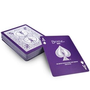 Purple Reversed Back Bicycle Deck