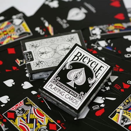 Black Reversed Back Bicycle Deck