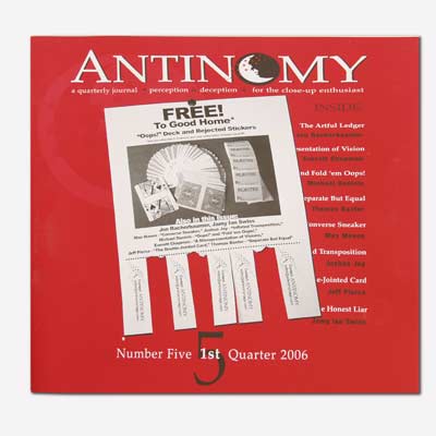 Antinomy Magazine #5 Book