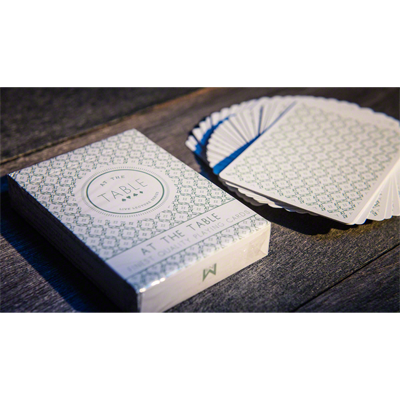 At the Table Playing Cards (Green)