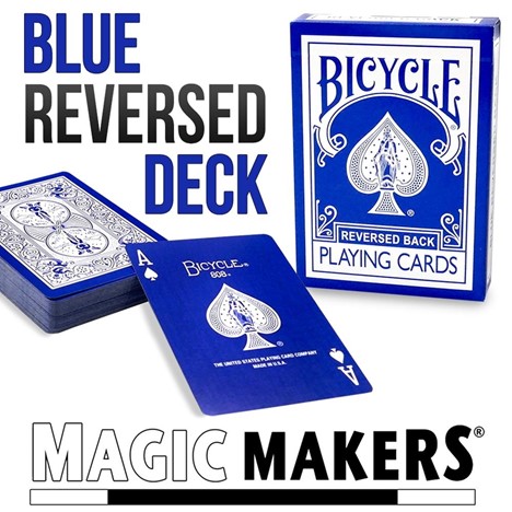 Blue Reversed Back Bicycle Deck (The Blue Ice Deck)