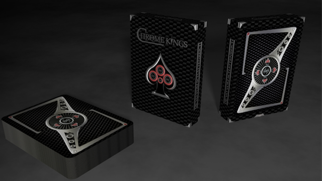 Chrome Kings Carbon Playing Cards (Standard Edition)