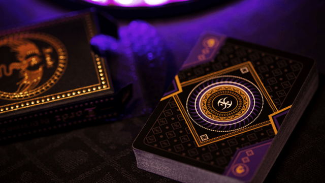 Standard Edition Dark Lordz Playing Cards Royale (Purple) by De'vo