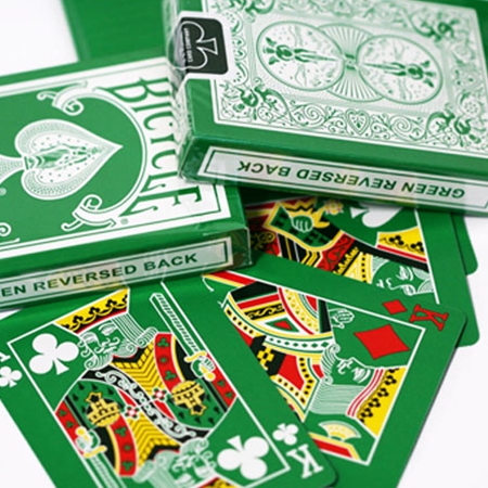 Green Reversed Back Bicycle Deck