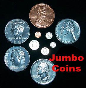 Jumbo Coins- Assorted (Metal)