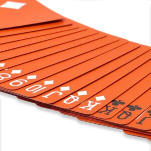 Orange Reversed Back Bicycle Deck