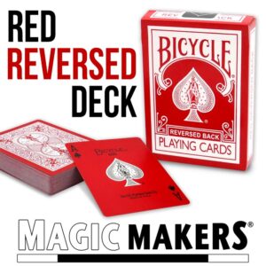 Red Reversed Back Bicycle Deck