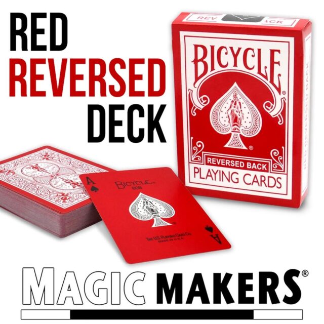 Red Reversed Back Bicycle Deck