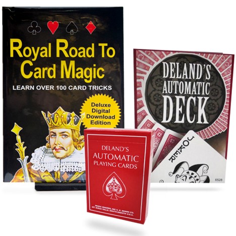 Royal Road to Card Magic with Deland Deck (4 Volume Digital Download + Streaming Access)