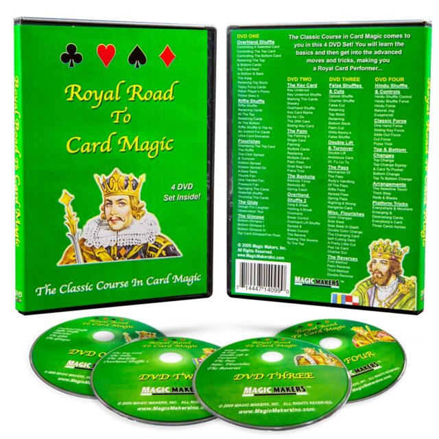 The Royal Road to Card Magic (4 DVD Set or Digital/Download Streaming)