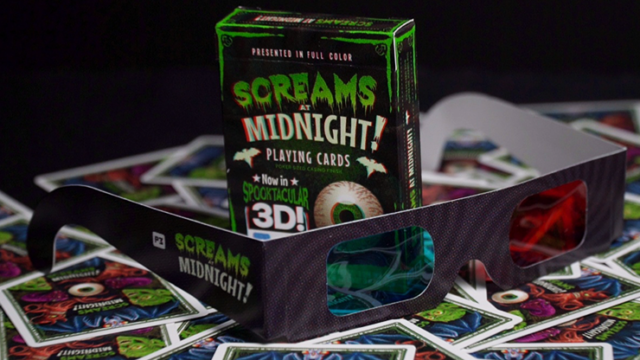 Screams at Midnight Playing Cards (3D-Glasses Included)