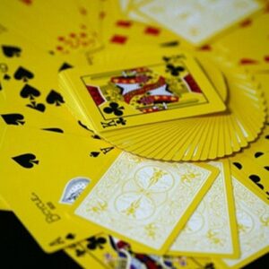 Yellow Reversed Back Bicycle Deck