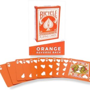 Orange Reversed Back Bicycle Deck