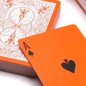 Orange Reversed Back Bicycle Deck