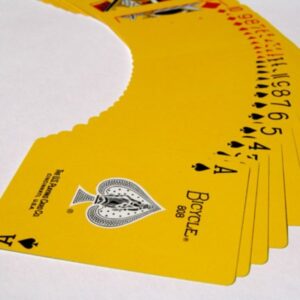 Yellow Reversed Back Bicycle Deck