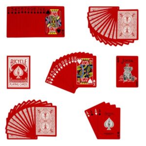 Red Reversed Back Bicycle Deck