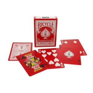 Red Reversed Back Bicycle Deck