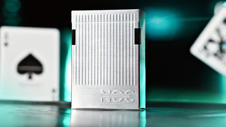 Limited NOC3000X3: Silver/Teal (Species X) Playing Cards