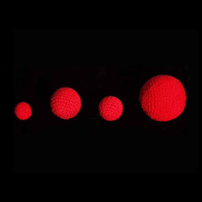 3/4 inch Crochet Balls (Red) (1 ball = 1 unit) by Uday