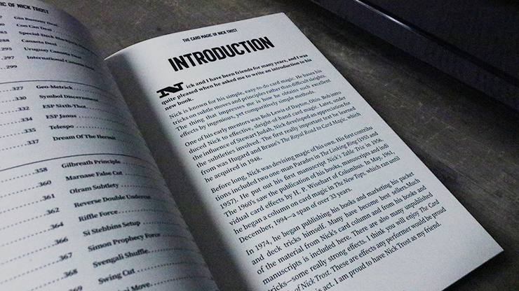 The Card Magic of Nick Trost Book